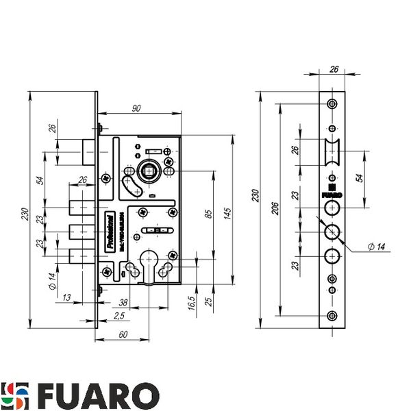 Замок Fuaro V10/C-60.85.3R14 Замок Fuaro V10/C-60.85.3R14 фото