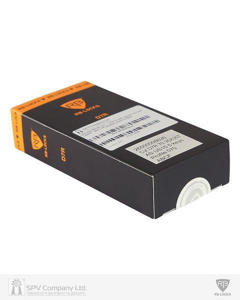 Циліндр RB DIN_KT D7R 71 NST 31x40T TO_NST CAM30 5KEY TR_BLACK 426С_INS D70 RAV-26500008694 фото