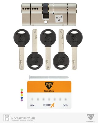 Циліндр RB DIN_KK KEYLOCX 70 NST 35x35 CAM30 5KEY RB1 K04 BOX RAV-NE000253948 фото