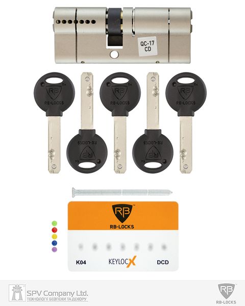 Циліндр RB DIN_KK KEYLOCX 62 NST 31x31 CAM30 5KEY RB1 K04 BOX RAV-NE000253571 фото