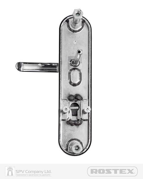 Фурнітура захисна ROSTEX UNIVERSAL_PLUS R mov-mov DIN PLATE 85мм Хром_полірований 38-55мм 3клас CR  RST-4019320173 фото