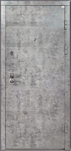 Двері металеві вхідні 204\89 см. правосторонні.  Модуляция фото
