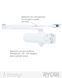 Дотягувач накладний RYOBI 2000 D-2055V GLOSSY_WHITE BC STD_ARM EN_3/4/5 до_100кг 1250мм FIRE  RYO7000010374 фото 2