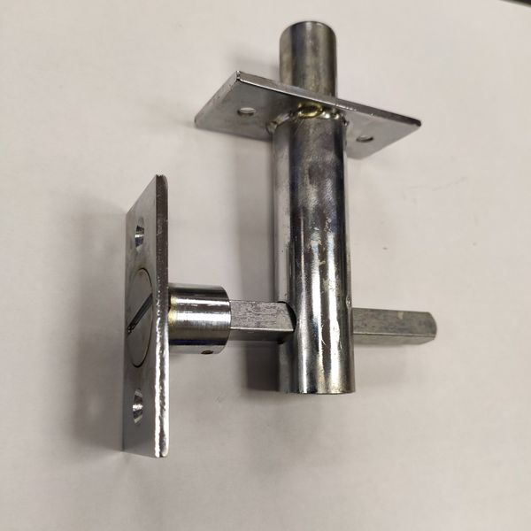 Торцевая задвижка для стальных дверей (шпингалет) комплект 2 шт Торцевий засув (шпінгалет) для металевих дверей комлект 2 шт фото